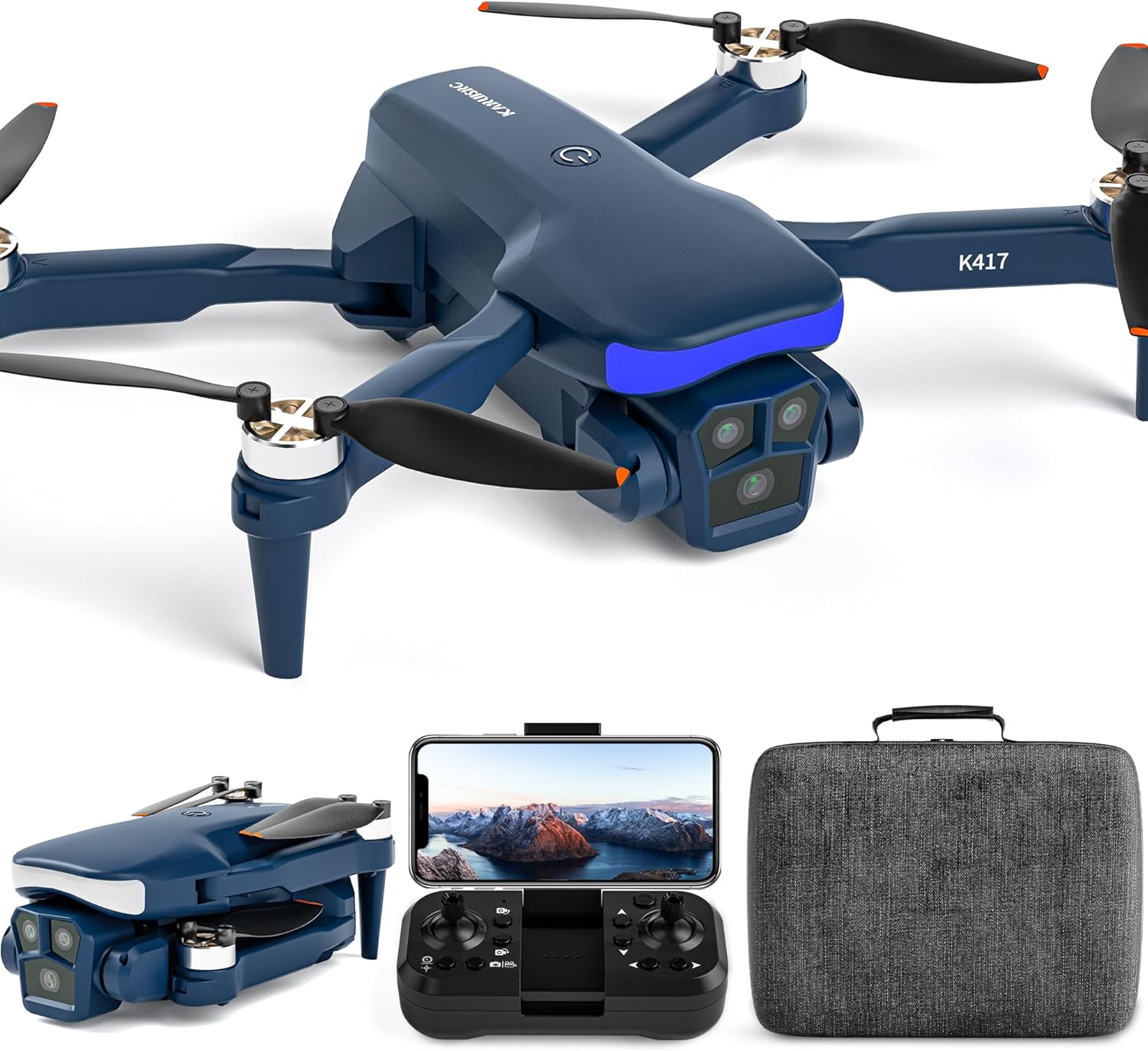 K417 AI Drone with 1080P Camera, Adjustable 90°, FPV, Altitude Hold ...
