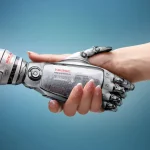 handshake between robot and human