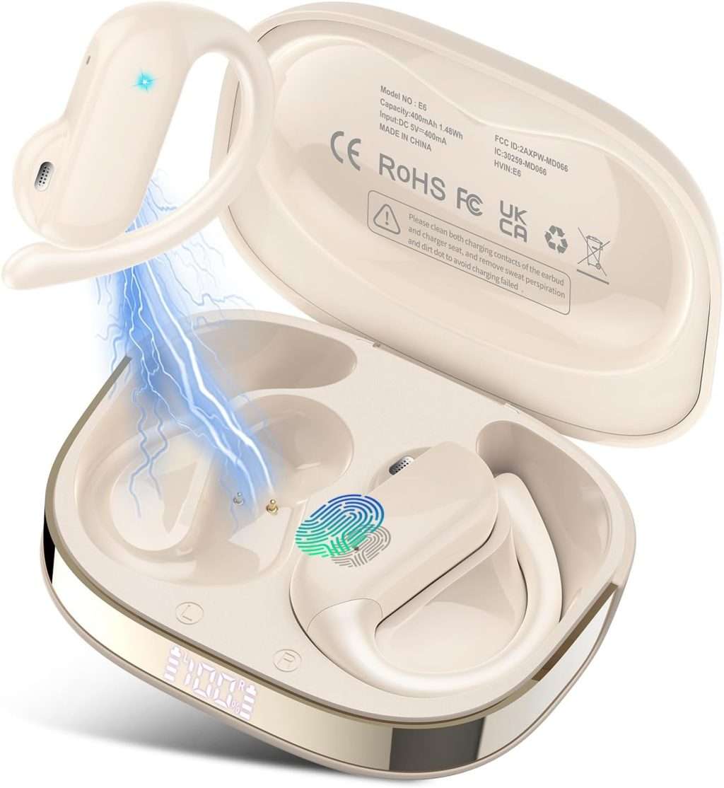 Ai Translation Earbuds Real Time,3-in-1 Buletooth 5.4 Translator Earbuds with 164 Languages/6 Translation Modes/No Subscription Required, 32H Translatior Headphones, Beige