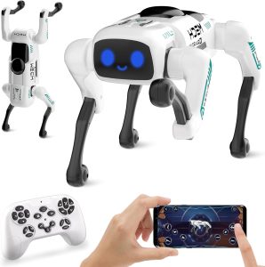 Smart Robot Dog for Kids, STEM Learning Robotic Pet with Remote & APP Control, 30+ Actions, Programmable Toy, Gift for Boys Girls Age 6-12 (Compatible with iOS/Android)​