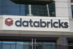 Databricks logo on building
