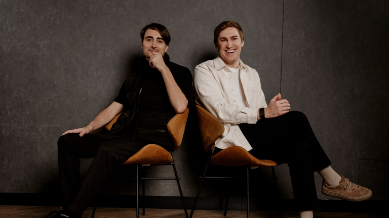 ElevenLabs co-founders Piotr Dabkowski and Mati Staniszewski.