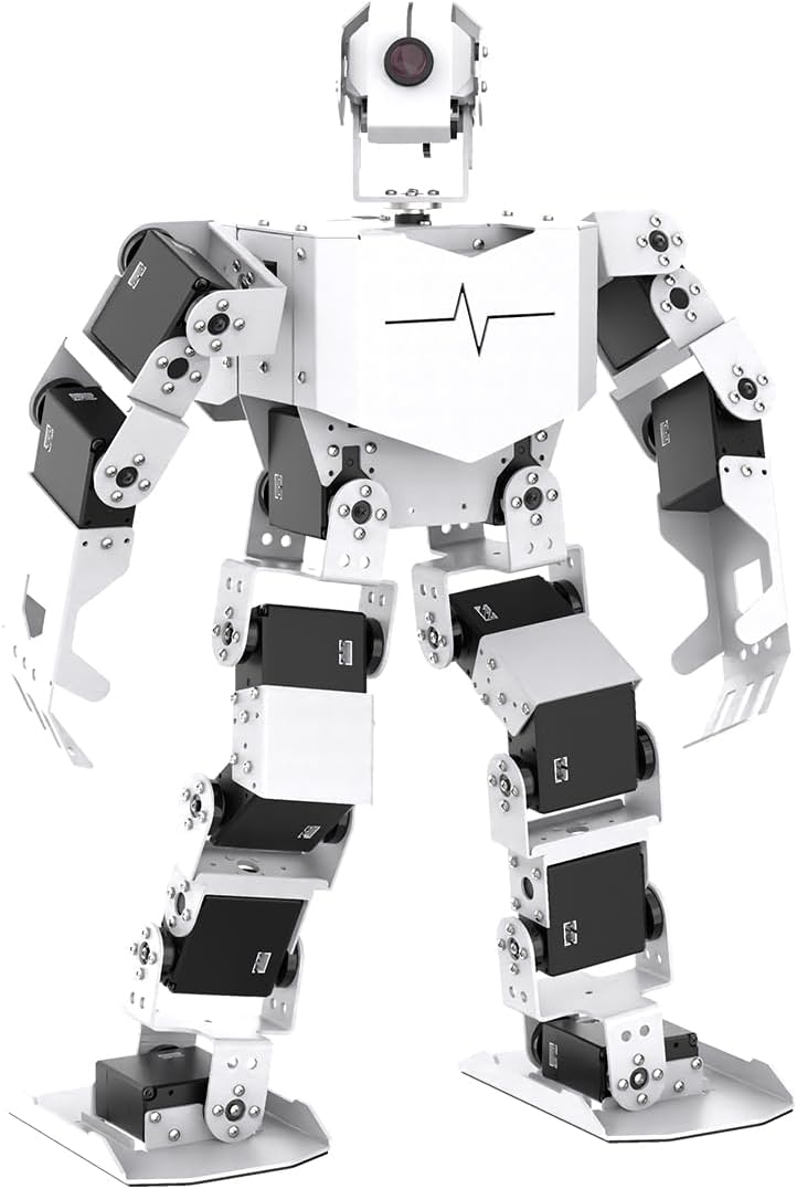 HIWONDER AI Intelligent Visual Humanoid Robot Powered by Raspberry Pi 5 8GB,DIY Robot Kits for Teens and Adults Supports App,Python Programming,PC Software (Advanced Kit)