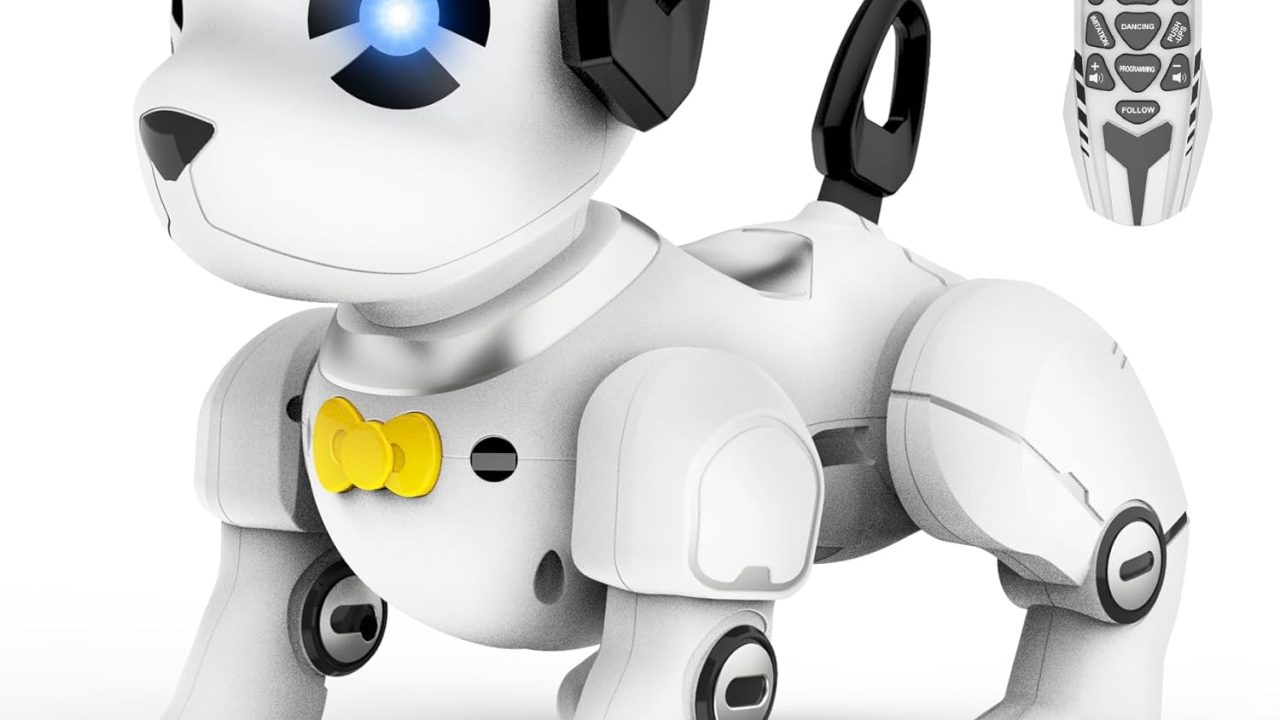 Remote Control Robot Dog Toy, RC Dog Programmable Smart Interactive Robotic Pets, RC Stunt Robot Toys Deg Imitates Animals Music Dancing Handstand Push-up Follow Functions for Boys Girls Toy