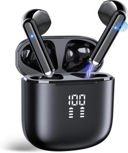AI Translation Earbuds Real Time, 164 Language Translator Earbuds 3-in-1 Bluetooth 5.4 with APP, Translation Headphones with 6 Translation Modes Translating Device for Travel/Business/Learning, Black