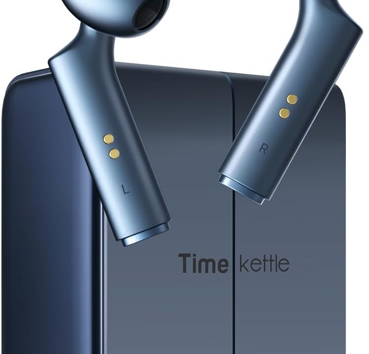 Timekettle W4 Translation Earbuds,for Global Business & Relationships,Bone-Voiceprint Sensor for Clear Voice in Noise, AI Auto-Correction,Protected Privacy with GDPR,Instant Setup via iOS/Android APP