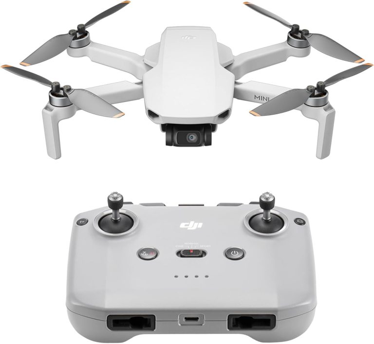 DJI Mini 4K, Drone with 4K UHD Camera for Adults, Under 249 g, 3-Axis Gimbal Stabilization, 10km Video Transmission, Auto Return, Wind Resistance, 1 Battery for 31-Min Max Flight Time, Intelligent