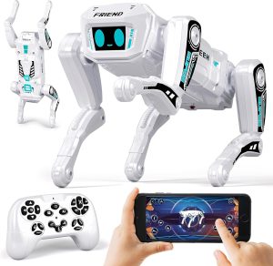 Smart Robot Dog - Interactive STEM Pet with Gravity-Sensing Control, 30+ Actions & APP Programming, Durable Design for Kids Boys Age 6+ (Compatible with iOS/Android)