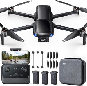 Ruko U11MINI 4K, Drones with Camera for Adults 4K Video 8K Photo, Under 249g, 3-Axis Gimbal EIS, 20000ft FPV Transmission, AI Takeoff/Landing, Auto Return, GPS with Beeper, Beginner (96-Min Flight)