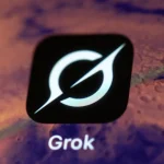 The Grok app on a smartphone