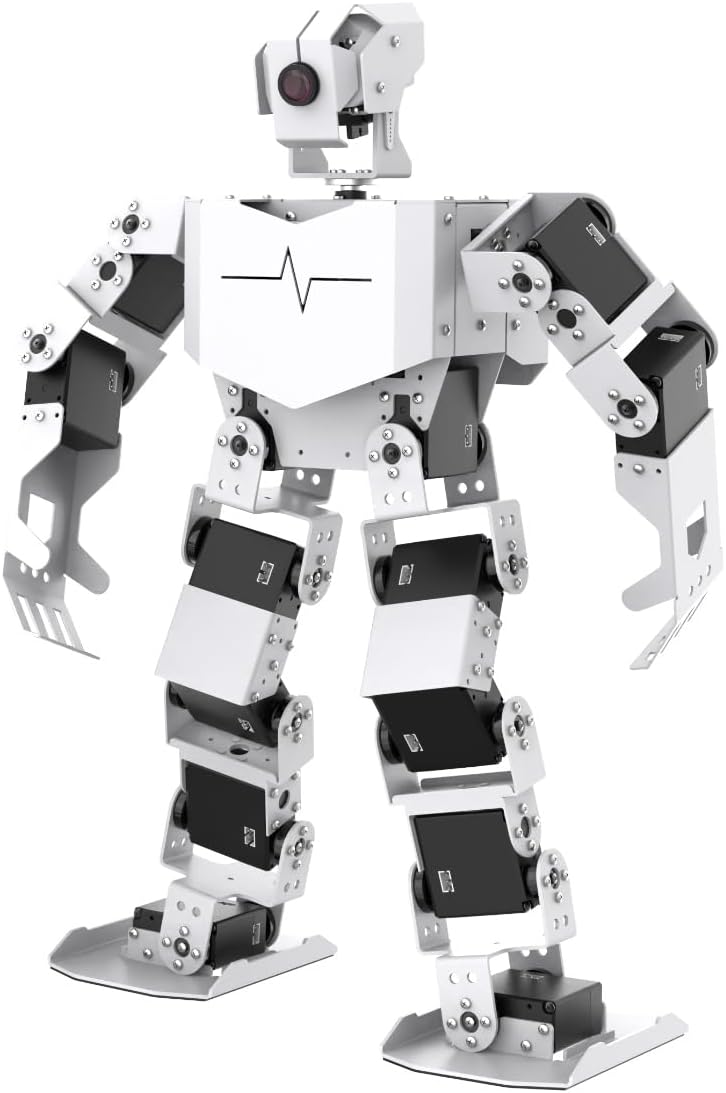 HIWONDER AI Embodied Intelligent Robot with ChatGPT Multimodal AI Models Vision Voice Scene Understanding 20DOF Educational Humanoid Robot Python Programming, TonyPi Advanced Kit & RaspberryPi 5 8GB