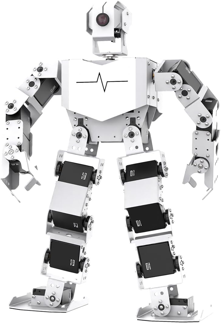 HIWONDER AI Intelligent Visual Humanoid Robot Powered by Raspberry Pi 5 4GB,DIY Robot Kits for Teens and Adults Supports App,Python Programming,PC Software and VNC Remote Desktop Control（Pro Kit）