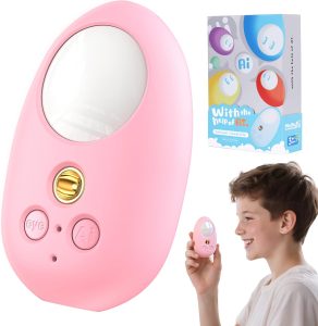 MAITU-AI Toy, AI Interactive Kids Toy with ChatGPT Endless Conversations, Real-Time Multilingual Interaction, Story & Learning Companion in Two Colors, Birthday Gift for Boys and Girls Ages 3-8, Pink