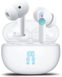 Ai Translation Earbuds Real Time with Audio and Video Calls, 3-in-1 Buletooth 5.4 Translator Earbuds with 164 Languages/6 Translation Modes/No Subscription Required,Translatior Headphones, Light White