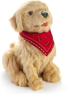 JOY FOR ALL Ageless Innovation Companion Pet for Seniors - Lifelike Animatronic Dog - Realistic Soft-Touch Coat & Heartbeat - Therapy Stuffed Animal - Toy for Alzheimer's & Dementia - Golden Pup