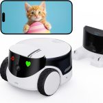 Enabot EBO ROLA PetPal FamilyBot 2.5K Camera Robot: Movable WiFi QHD Cam, Indoor Smart Home Security, Night Vision, 2-Way Audio, Remote App Control, Photo, Video for Cat/Dog/Family (w/Storage Module)