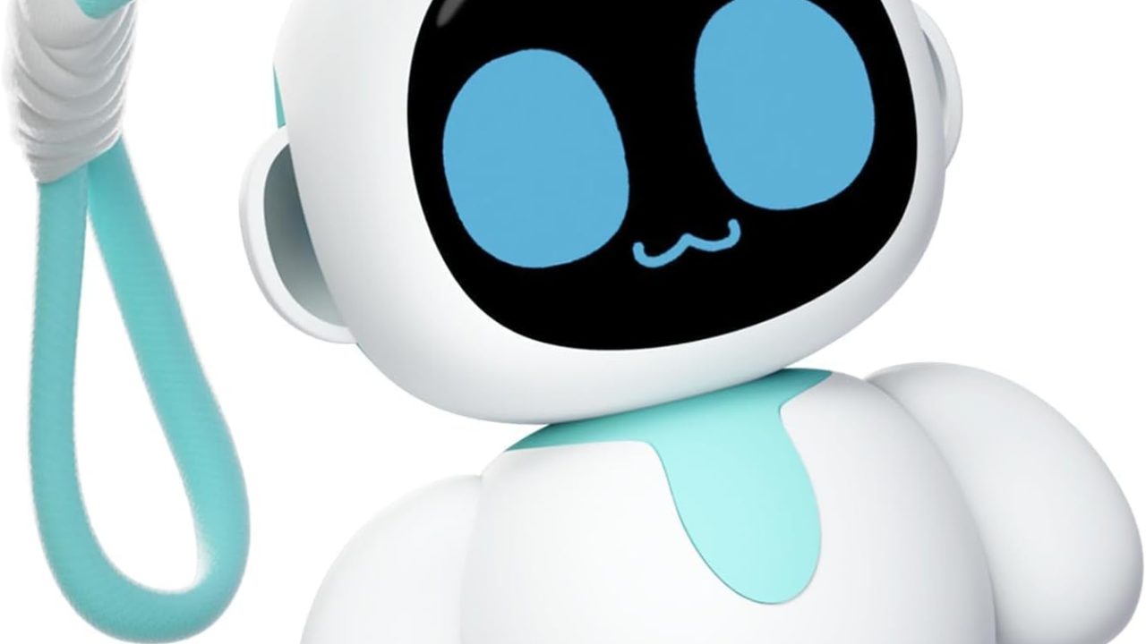 ENERGIZE LAB Eiliko Aquamarine - Your Tiny AI Charm Robot That Matches Every Daily Outfit, Fun Electronic Pendant Toys, for Couples and Best Friends.