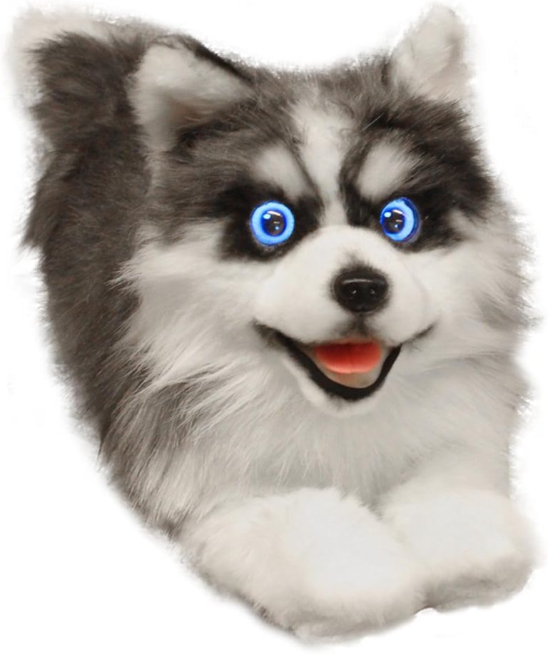 metaDog Husky | Lifelike Robot Puppy - Therapeutic & Emotional Support Companion Pet Dog with Voice Command, Heartbeat Animation & Realistic Interaction, Ideal for Seniors & All Ages, USB-C Charging