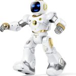 Ruko 1088 Smart Robot for Kids, Large Programmable Interactive STEM RC Robot, Voice Control and App Control, Gifts for Boys and Girls 4 5 6 7 8 9, Gold