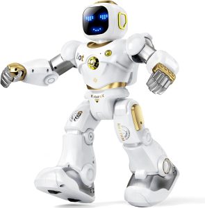 Ruko 1088 Smart Robot for Kids, Large Programmable Interactive STEM RC Robot, Voice Control and App Control, Gifts for Boys and Girls 4 5 6 7 8 9, Gold