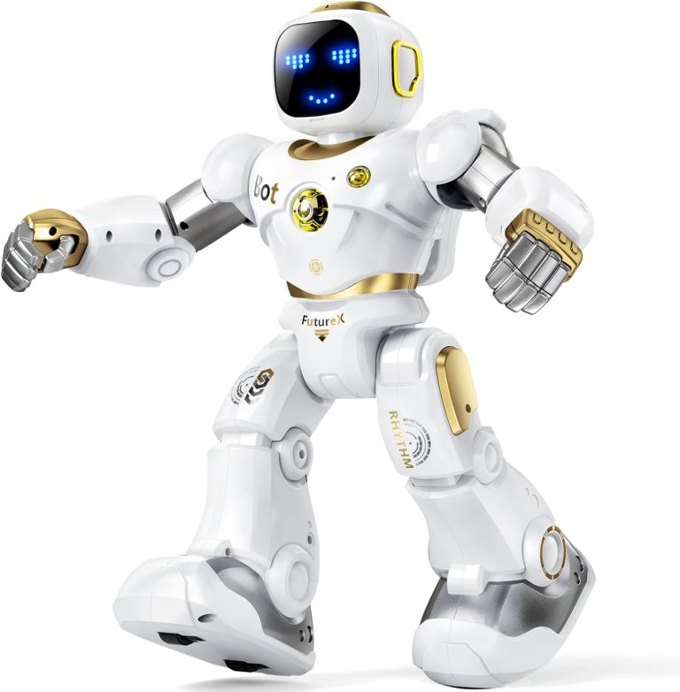 Ruko 1088 Smart Robot for Kids, Large Programmable Interactive STEM RC Robot, Voice Control and App Control, Gifts for Boys and Girls 4 5 6 7 8 9, Gold