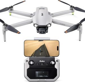 Ruko F11PRO 2 Drone with Camera for Adults, 6K Camera Drone, 3-Axis Gimbal, 2 Batteries for 70-Min Flight Time, Long-Range Transmission, Auto Return & Beginner Mode