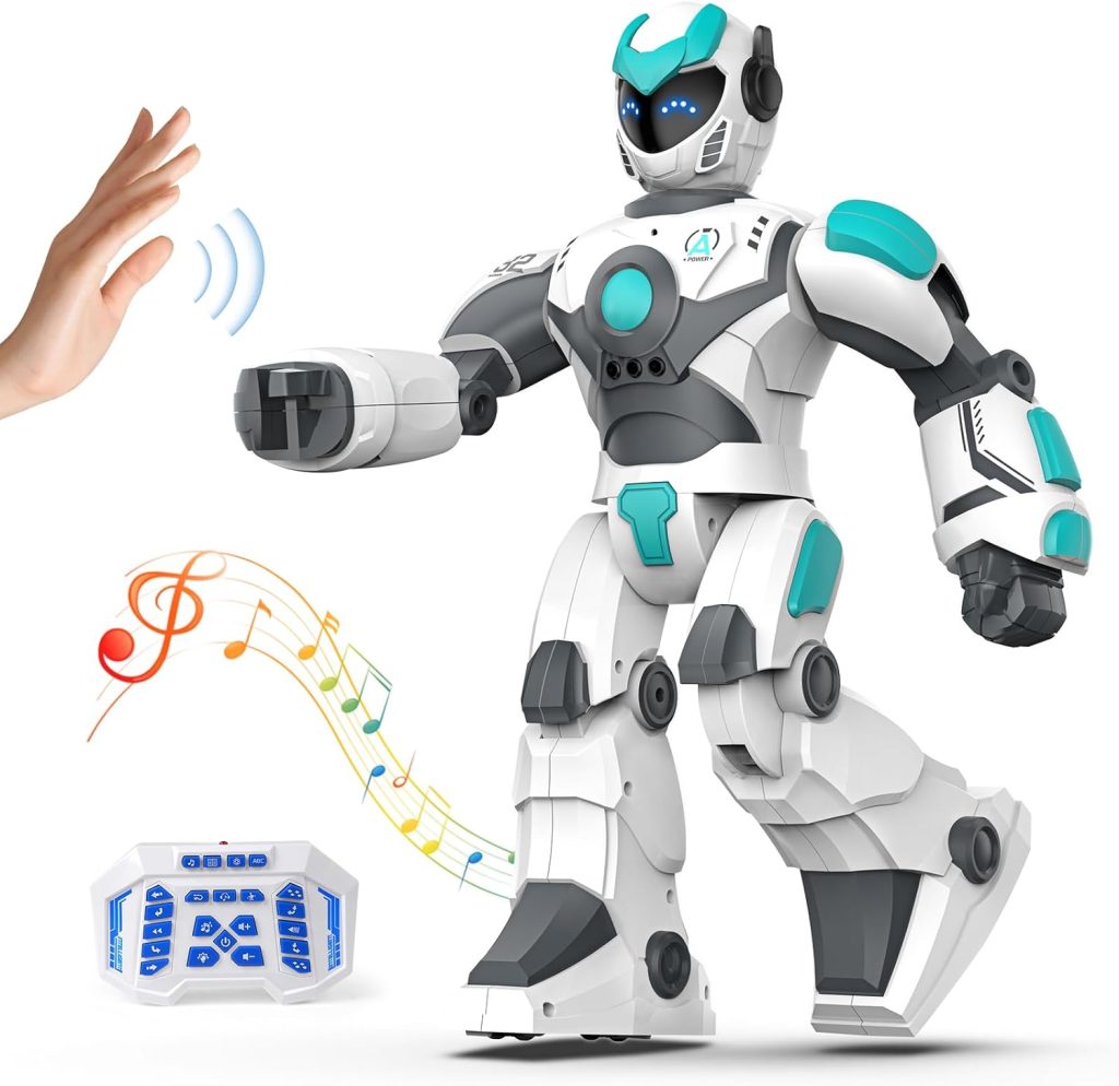 VATOS Remote Control Robot for Kids Extra Large, 15.4" Programmable RC Robot Toy with Sing Dance, Gesture Sensing & Voice Control Rechargeable Smart Toy for Boys Girls Toddler 3 4 5 6 8+