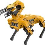 AI Vision & Voice Interaction Smart Robot Dog for Arduino Scratch Python with Robotic Arm Self-Balancing Target Recognize/Tracking Bionic Quadruped Programming STEM Education Robot Kit, MechDog Pro