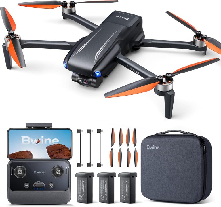 Bwine F7MINI 4K Video 8K Photo Drones with Camera for Adults, 3-Axis Gimbal EIS, 96Mins, 249g FAA-exempt, Over 6KM Transmission, AI GPS Smart Return, Follow, Waypoint, Orbit Fly, Better for Beginner
