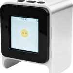 Mini AI Voice chatbot | Companion Robot,Large AI Model,1 inch Smart Color Screen,with Wi-Fi,Voice Control,Emotional Interaction,Voice cloning,Television Design,multilingual (White)