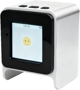 Mini AI Voice chatbot | Companion Robot,Large AI Model,1 inch Smart Color Screen,with Wi-Fi,Voice Control,Emotional Interaction,Voice cloning,Television Design,multilingual (White)