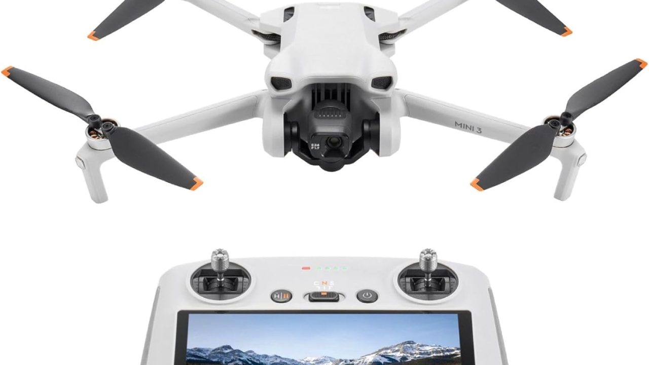 DJI Mini 3 (DJI RC), Lightweight 3x Mechanical Gimbal Drones with Camera for Adults 4K, 38-min Flight Time, up to 32800ft (10km) Video Transmission, Vertical Shooting, GPS Auto Return Integrated