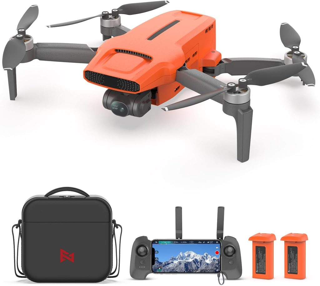 FIMI Mini 3 Drone with Camera for Adults 4K, Upgraded Imaging Module, 3-Axis Gimbal, 9KM HD Transmission, 4K/60fps 48MP Camera, AI Night Vision, Auto Return, Visual Tracking, 64min Flight