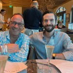 Joel and Jonathan Gavalas dining out