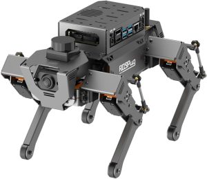 HIWONDER ROSPug Quadruped Bionic Robot Dog with AI Vision Powered by Jetson Nano ROS Open Source Python Programming SLAM Mapping and Navigation for Adults