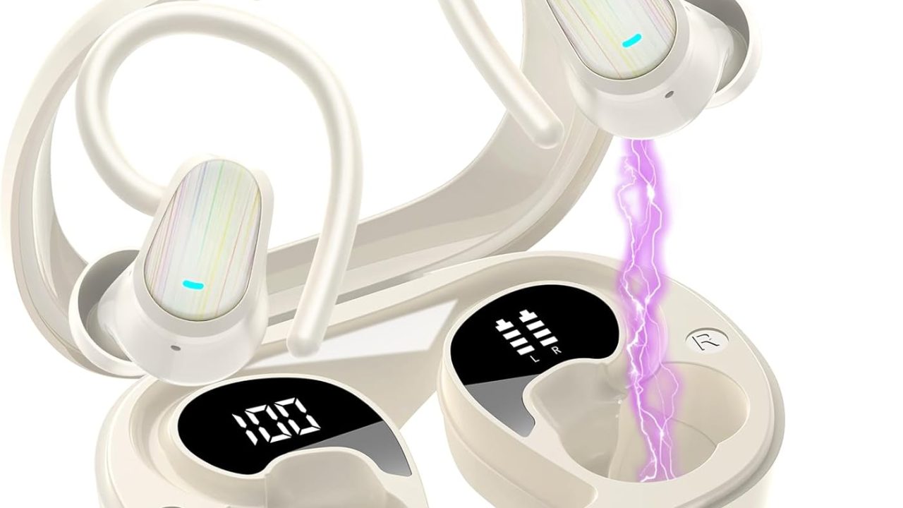 AI Translation Earbuds Real Time, 164 Language Translator Earbud with Audio and Video Calls, 3-in-1 Buletooth 5.4 Translation Headphone with APP, 50H AI Ear Buds Translator Device for Business, White