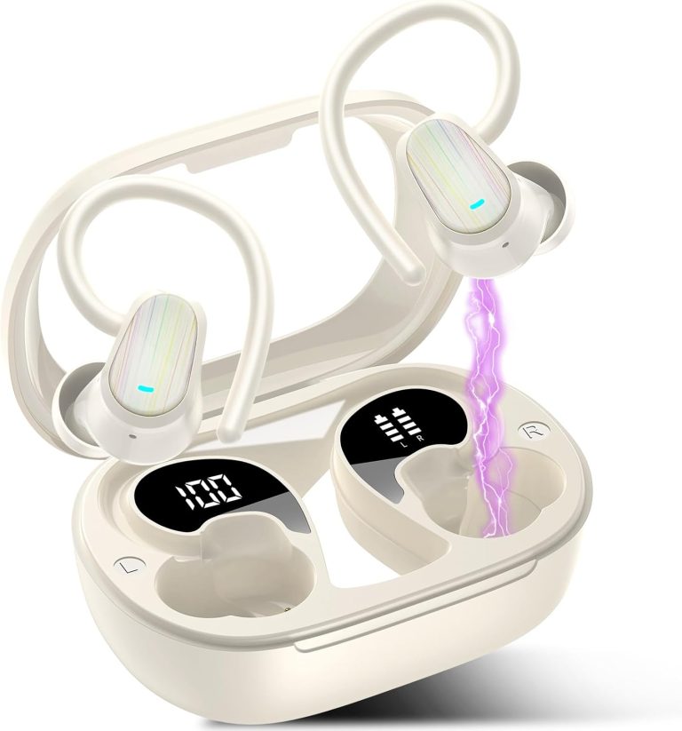 AI Translation Earbuds Real Time, 164 Language Translator Earbud with Audio and Video Calls, 3-in-1 Buletooth 5.4 Translation Headphone with APP, 50H AI Ear Buds Translator Device for Business, White