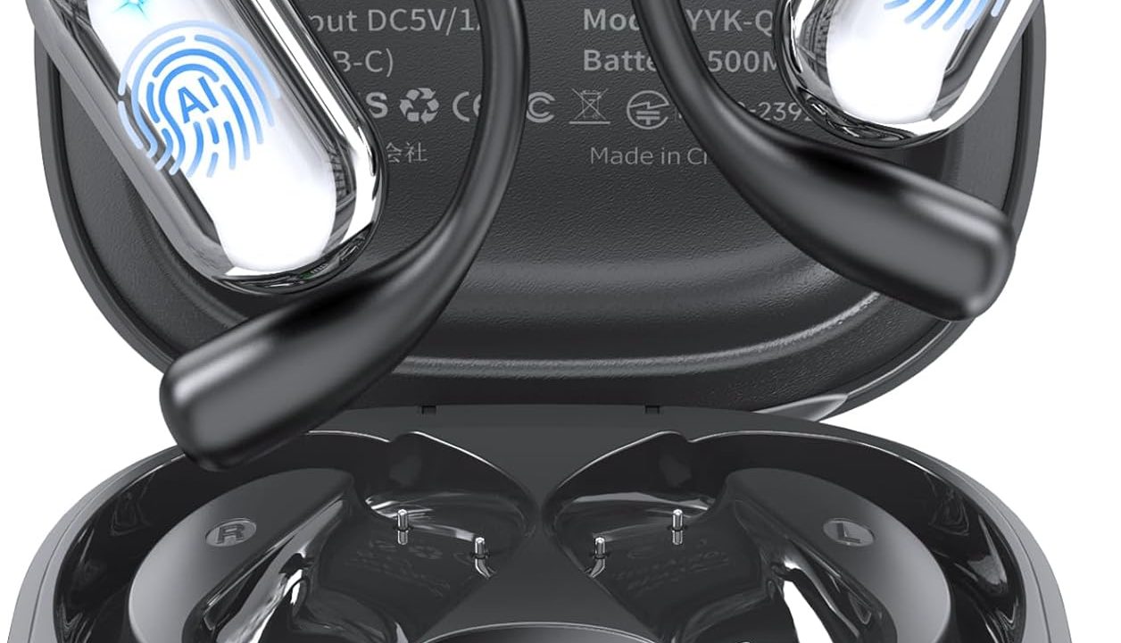 AI Translation Earbuds Real Time,188 Language Translator Earbuds,Bluetooth 6.1 Audifonos Traductores Inglés Español,No Subscription Translatior Headphones,OWS Open Ear 4-in-1 Translating Headphones