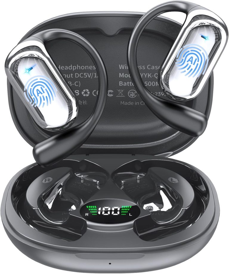 AI Translation Earbuds Real Time,188 Language Translator Earbuds,Bluetooth 6.1 Audifonos Traductores Inglés Español,No Subscription Translatior Headphones,OWS Open Ear 4-in-1 Translating Headphones