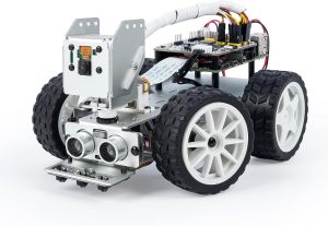 SunFounder Picar-X AI Video Robot Car Kit for Raspberry Pi 5/4/3B+/Zero 2w, LLMs ChatGPT-4o/Gemini/Grok, Voice&Video Recognition, Python, Scratch, Camera, Batterry (RPI NOT Included)