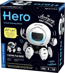 Thames & Kosmos Hero: Sound-Sensing Robot STEM Experiment Kit, Build a Robot That Reacts to Sounds, Explore Engineering, Sound Technology, Spatial Hearing, Quality Screen-Free, Educational Play