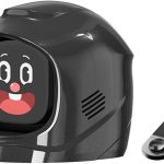 2026 New Car Dashboard Emotional Companion Smart Cute Expression Robot Funny Dash Center Console Ornament, Foldable Solar Charging Base, 52 Animated Expressions for Interactive Driving Fun(Black)