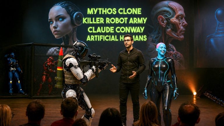 AI Explodes This Month: Mythos Clone, Killer Robot Army, Claude Conway, Artificial Humans & More