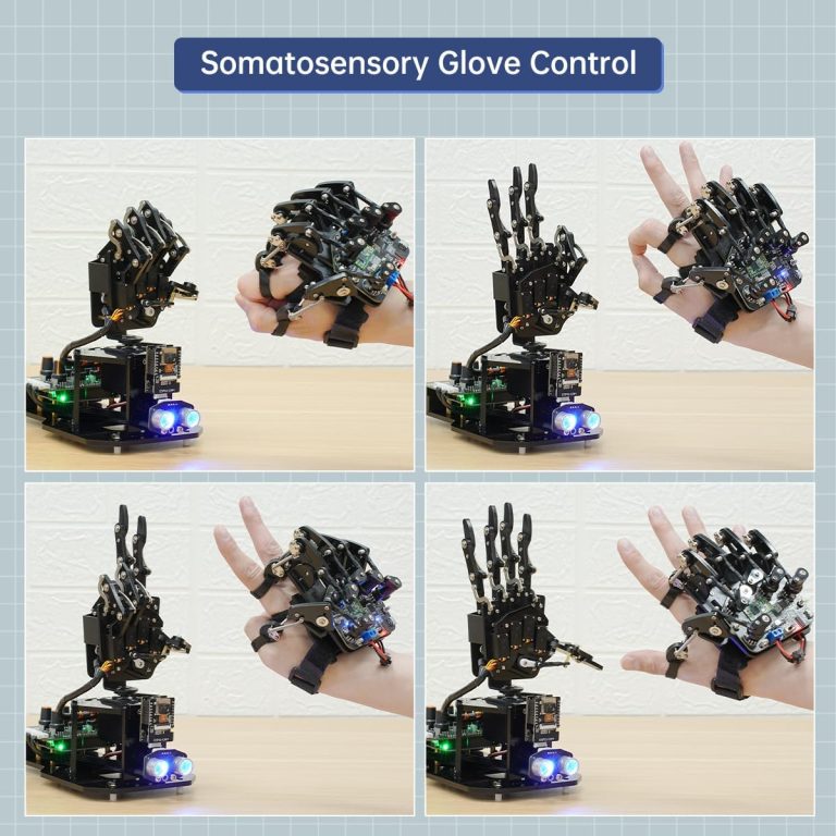 Robot Hand Glove Control Gesture Sensing for Arduino Robot Open Source Wireless Somatosensory Mechanical Robot Arm Glove for Robot Secondary Development
