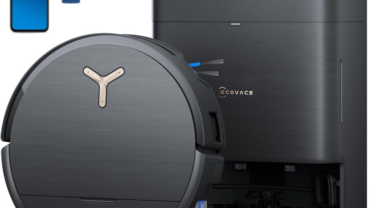 ECOVACS DEEBOT X9 PRO Omni Robot Vacuum and Mop, 16,600Pa Suction, OZMO Roller Self-Washing Mop, ZeroTangle 3.0, Triple Lift System, AI Navigation, Hands-Free Station