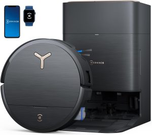 ECOVACS DEEBOT X9 PRO Omni Robot Vacuum and Mop, 16,600Pa Suction, OZMO Roller Self-Washing Mop, ZeroTangle 3.0, Triple Lift System, AI Navigation, Hands-Free Station