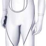 Adult Tesla Bot Costume, Halloween Humanoid Robot Costume with Face Covering, Full Bodysuit Costume, Jumpsuit Halloween Costume (Suitable for Height 170-175cm)