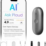 Plaud NotePin S AI Voice Recorder, Wearable AI Notetaker, AI Transcribe & Summarize, Support 112 Languages, 64GB Memory, Audio Recorder for Meetings Interviews with 4 Accessories