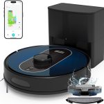 Robot Vacuum and Mop Self-Emptying: 5000Pa Robotic Vacuum 3-in-1 LiDAR Navigation, Real-Time Mapping/No-Go Zones for 60 Days Hands-Free Cleaning, Alexa/APP Robot Vacuum Cleaner