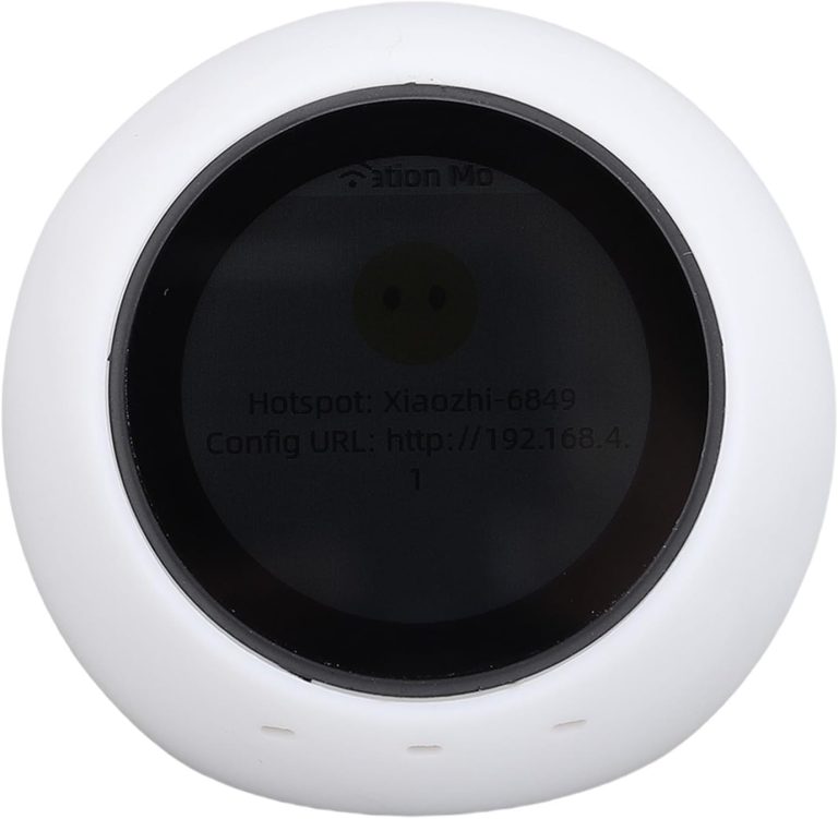 Semme AI Desk Robot Smart Talking Robot Companion Voice Wake Up 1.28 Inch Screen with 5.0 WiFi Weather Clock Video Music Playback for Kids Adults